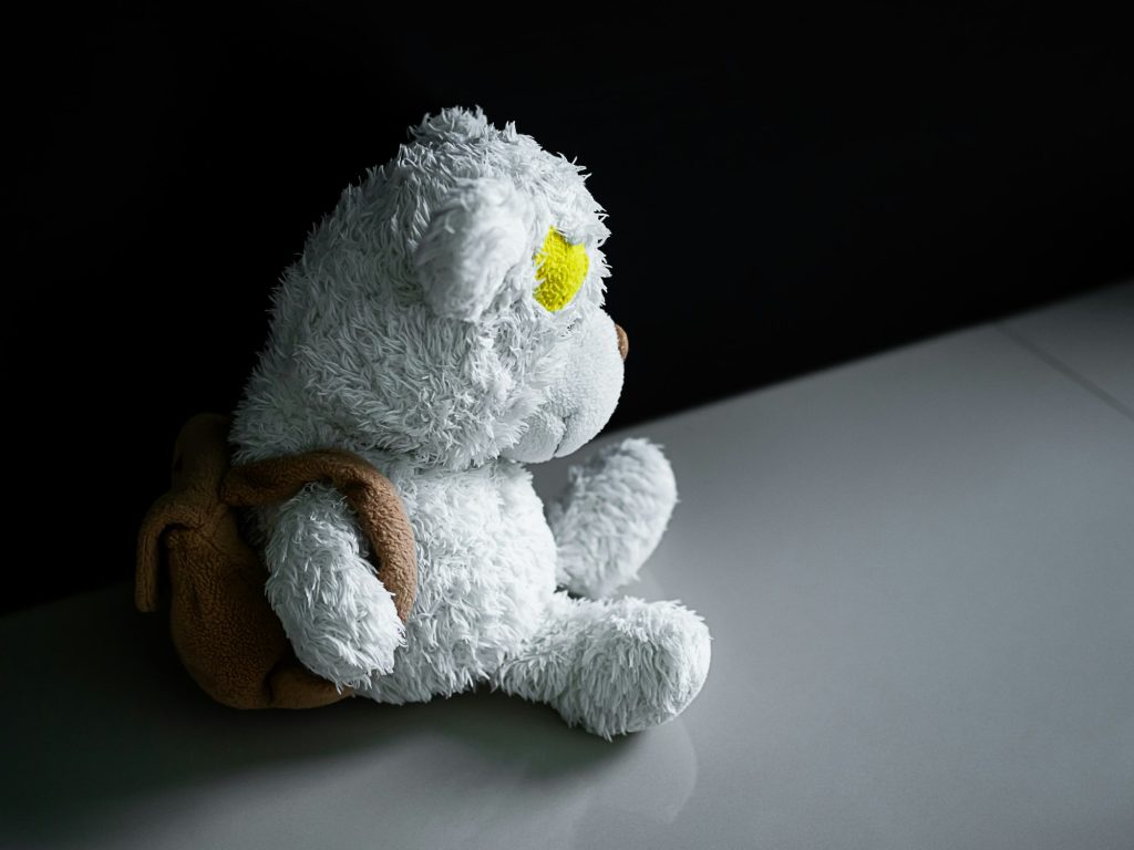 Teddy Bear Symbol Child Abuse Violence Sad Domestic Kid