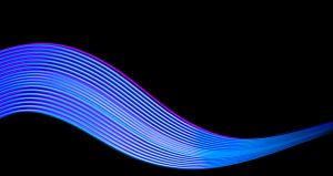 Abstract technology banner design. Digital neon lines on black background.